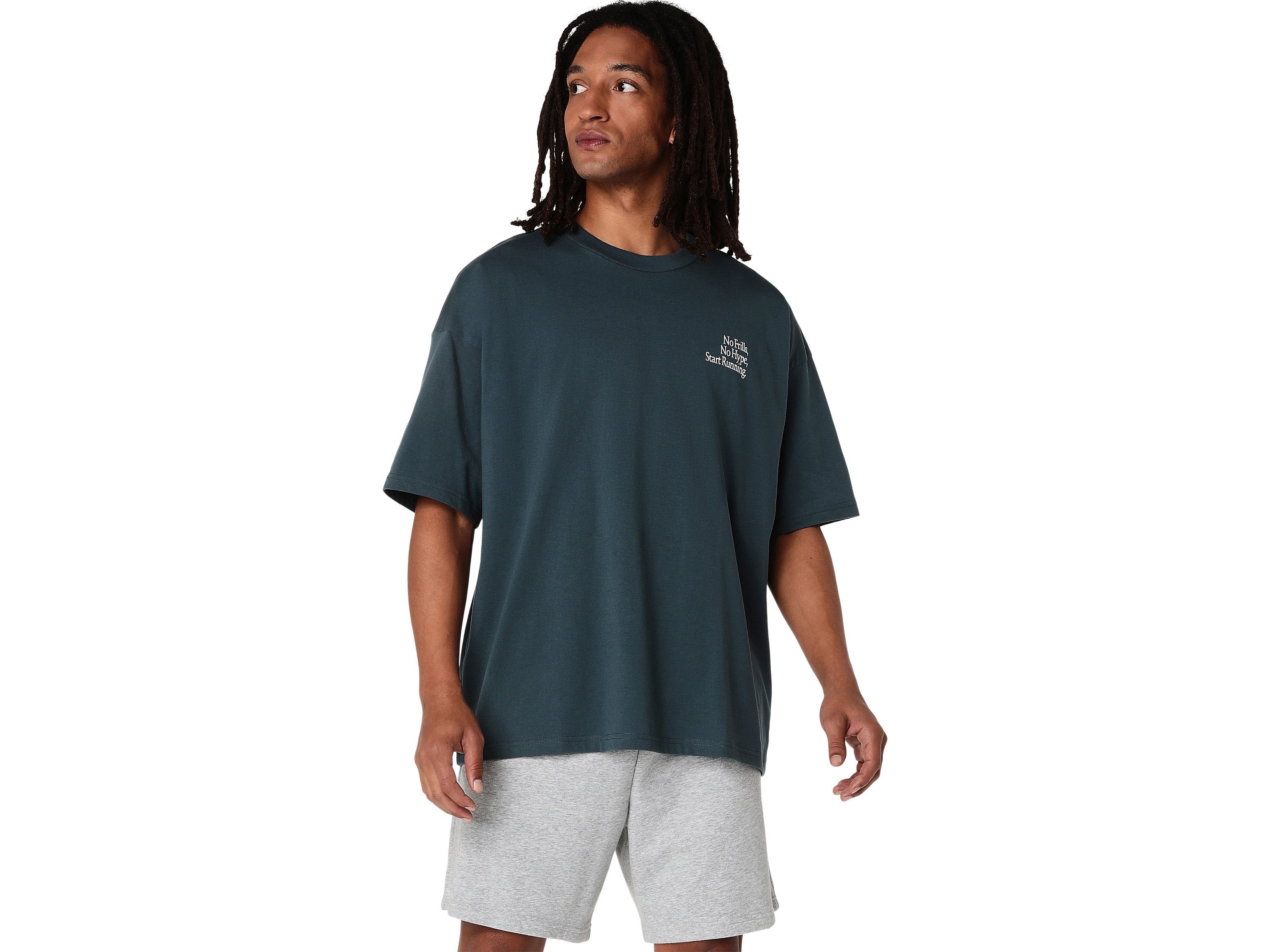 Asics Laufshirt RUNNER MESSAGE GRAPHIC RELAXED TEE Schnelltrocknend, Weiches Material, Langlebige Materialien