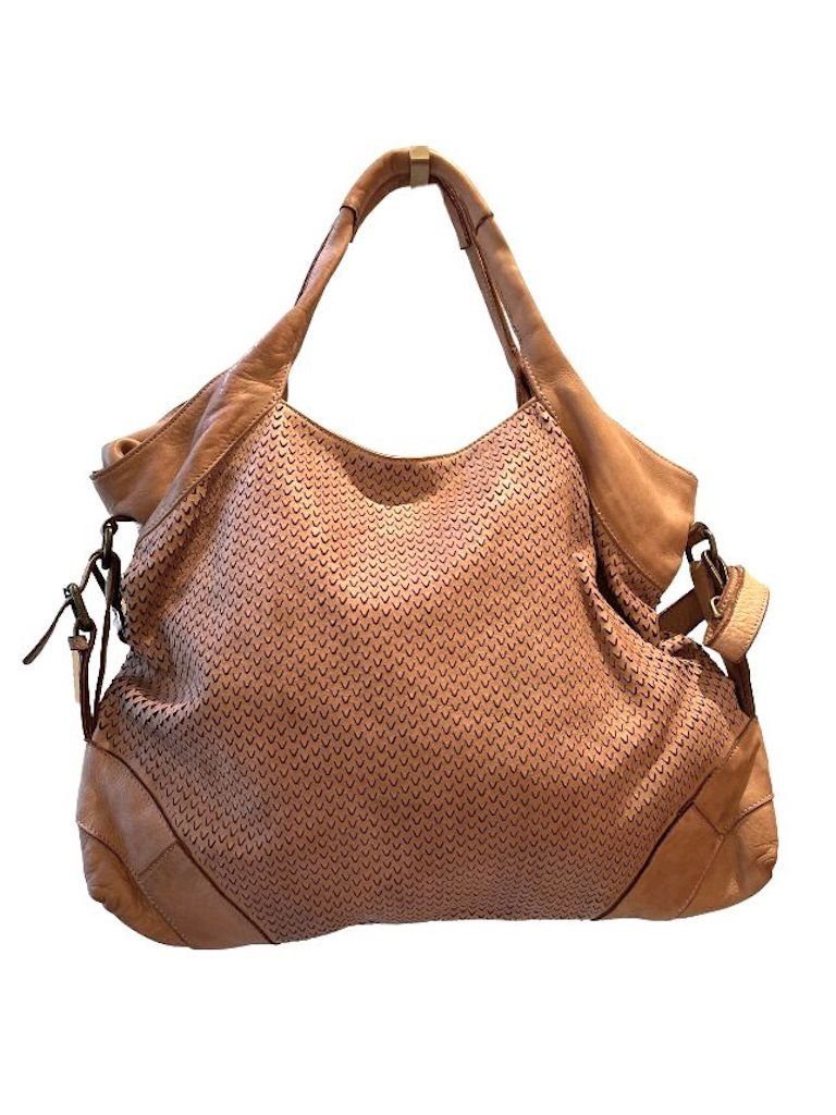Schultertasche Tia Italy Designer Damen Handtasche Tasche Leder Shopper