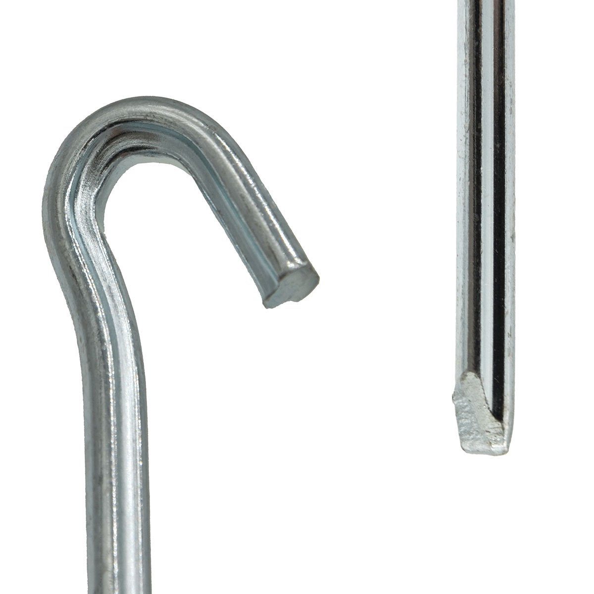 AMANKA Zelthering Set: 5 Stabile Erdnägel für Zelte - 230 mm Camping Heringe Verzinkt, Bodenanker mit Dreikant-Profil für steinige Böden & harte Belastung