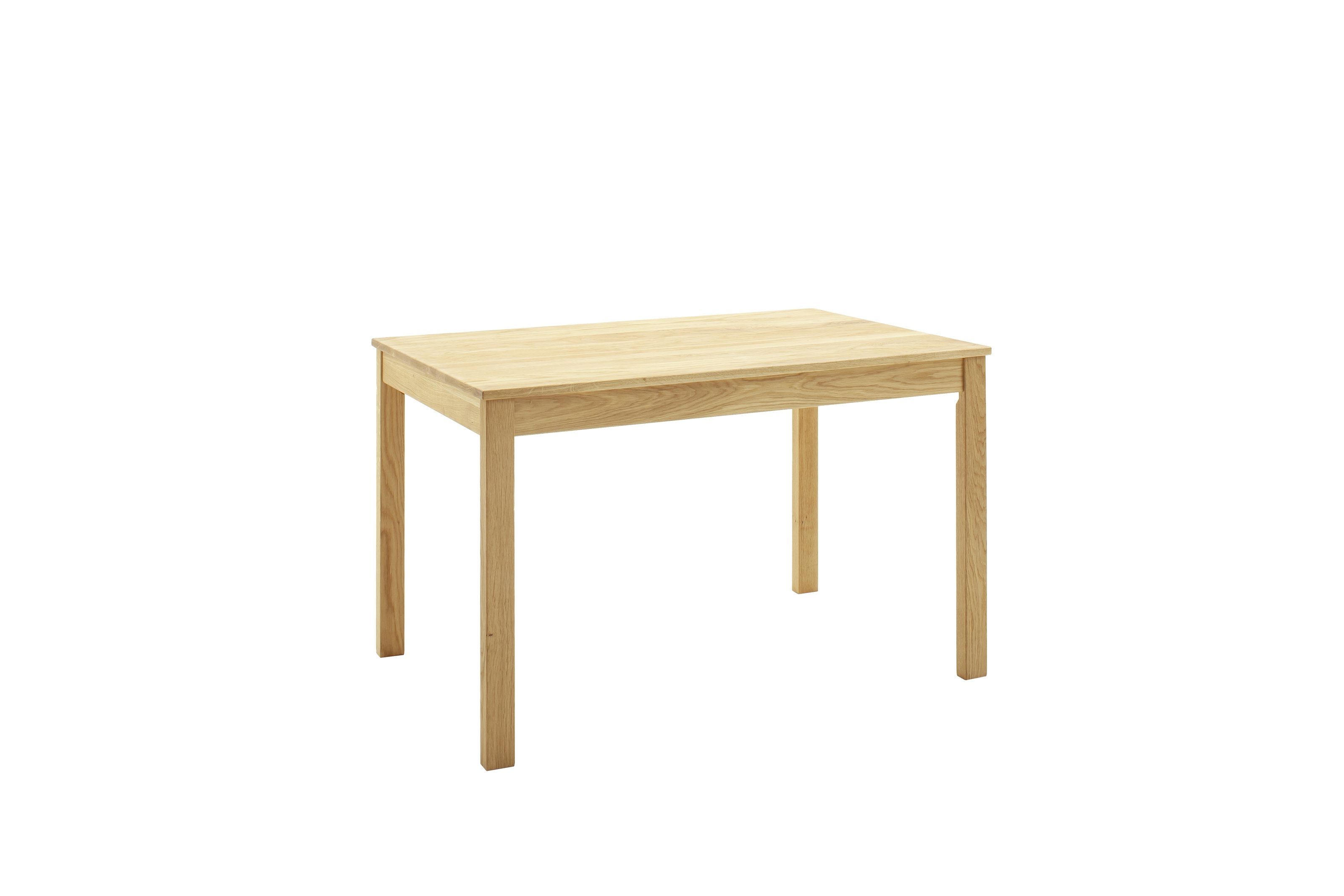 möbelando Esstisch ANKARA 4 Fusstisch 120 WE, aus Massivholz in Wildeiche g günstig online kaufen