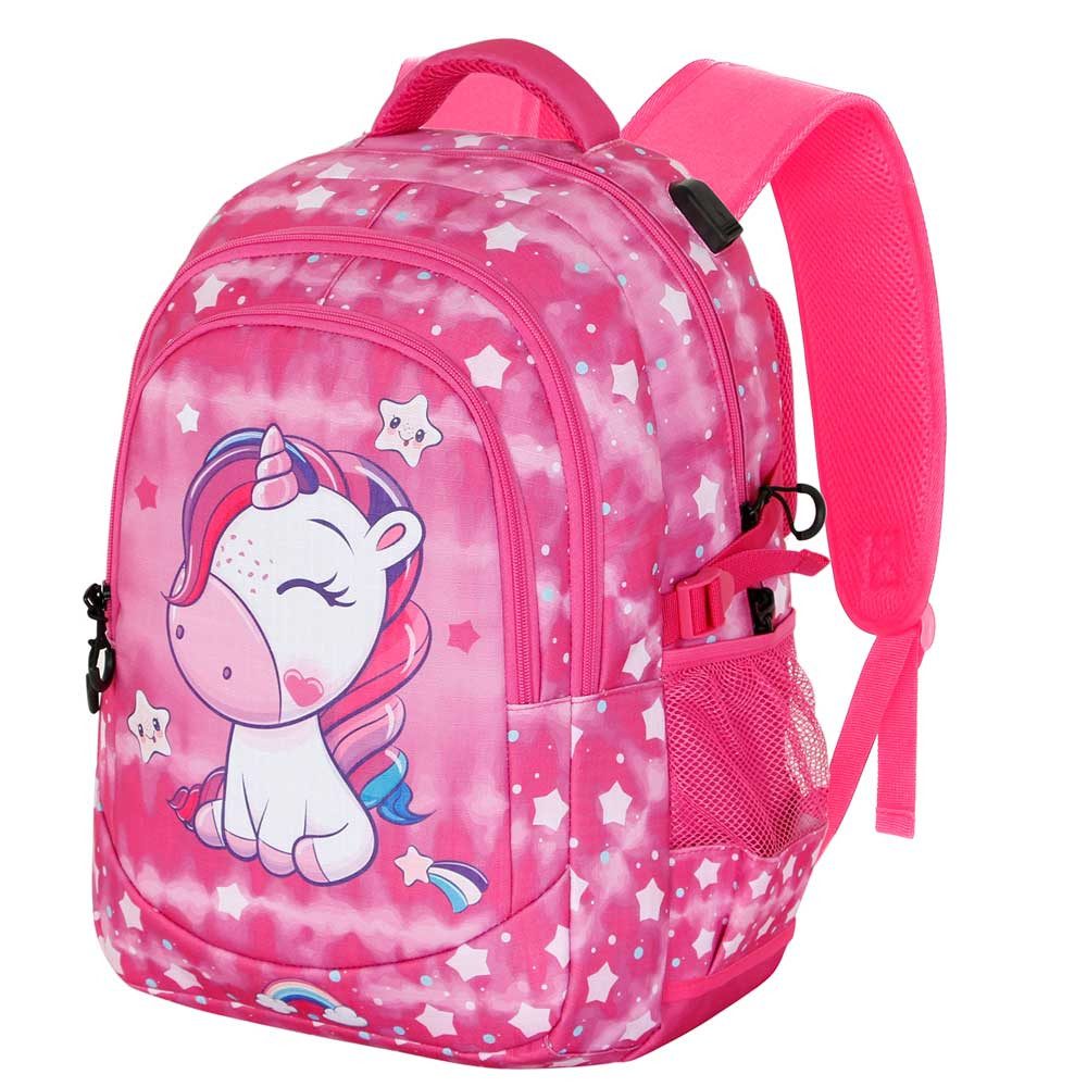 Oh My Pop! Laptoprucksack Daydream großer Rucksack Tagesrucksack Alltagsrucksack Schulrucksack, USB-Anschluss für elektronische Geräte