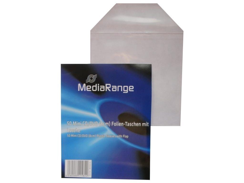 DVD-Hülle 50 MediaRange Sleeve Mini CD DVD Hüllen 85x85 / Folienhüllen