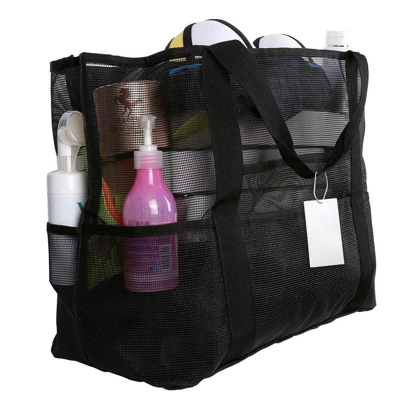 EXTSUD Strandtasche Extra Große Reisetasche,Faltbare Handtaschen,Netztasche