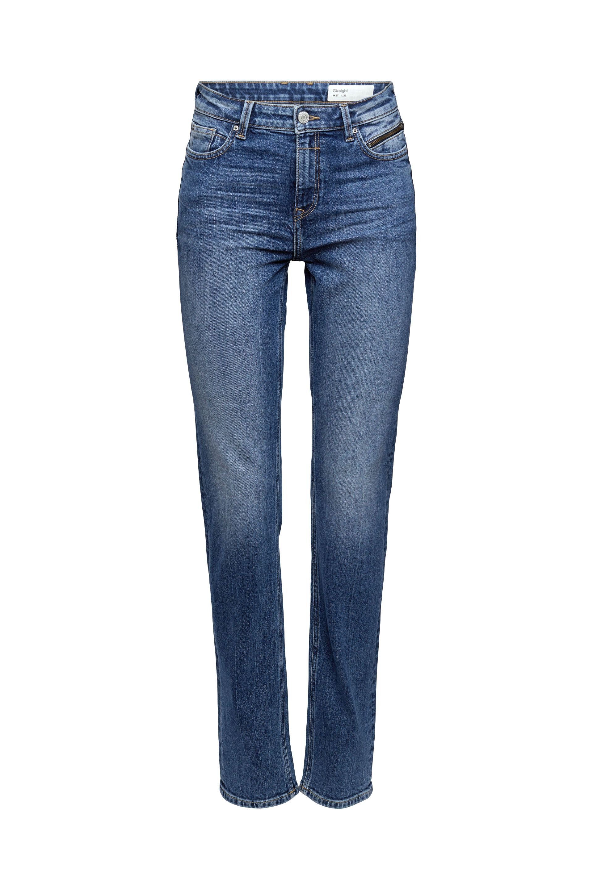 blue 5-Pocket-Jeans washed medium Esprit