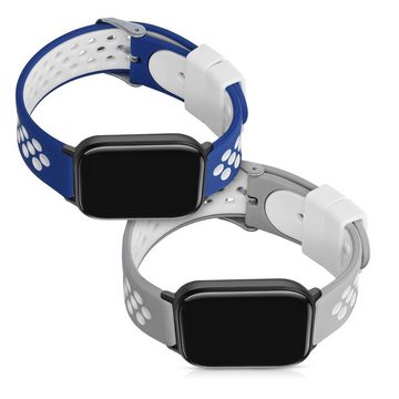 kwmobile Uhrenarmband 2x Sportarmband für Huami Amazfit GTS / GTS 2 / GTS 2e / GTS 3, Armband TPU Silikon Set Fitnesstracker