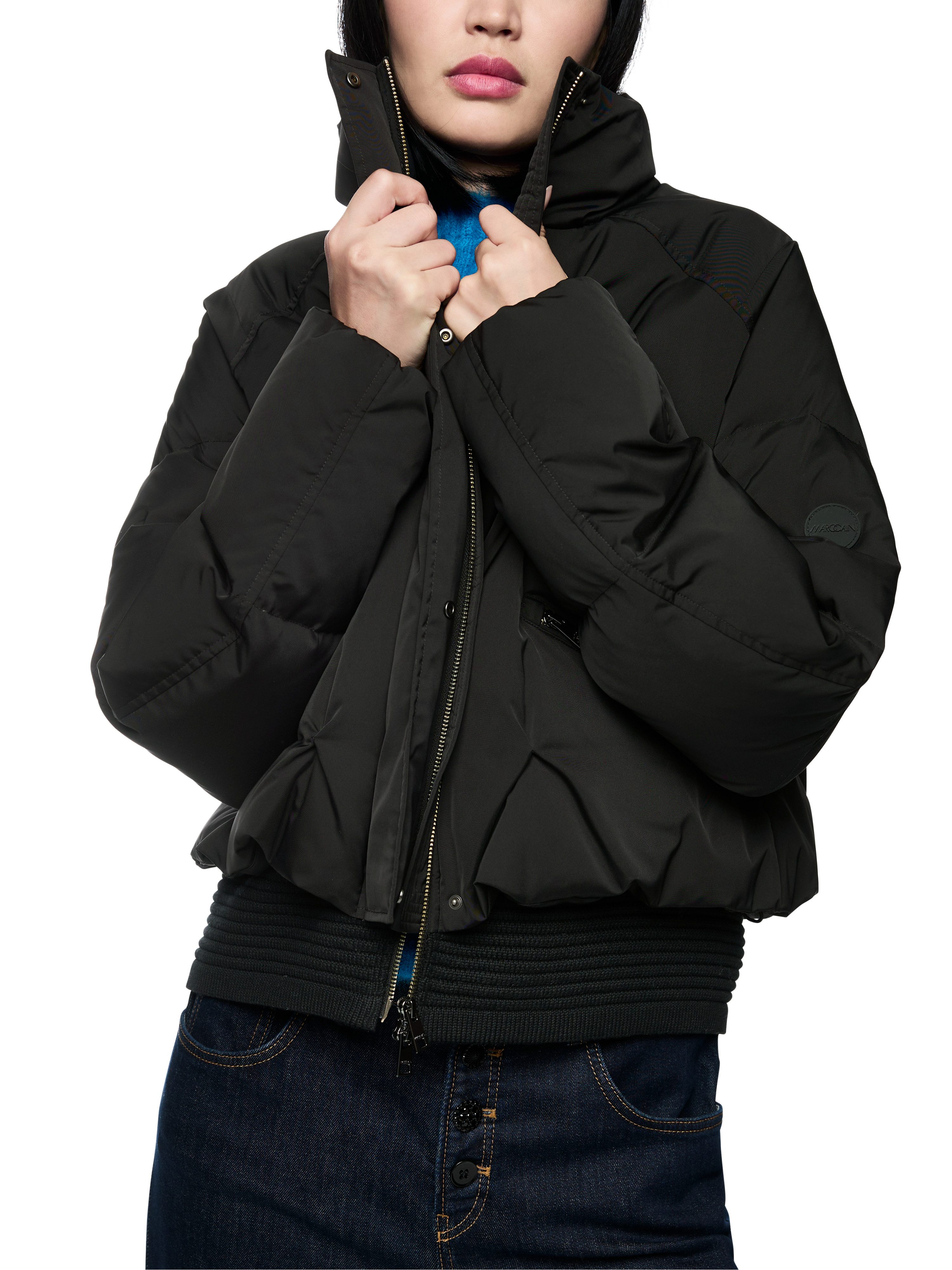 Marc Cain Steppjacke Mystic Plumage Premium Damenmode mit Strickbund, Stehk günstig online kaufen