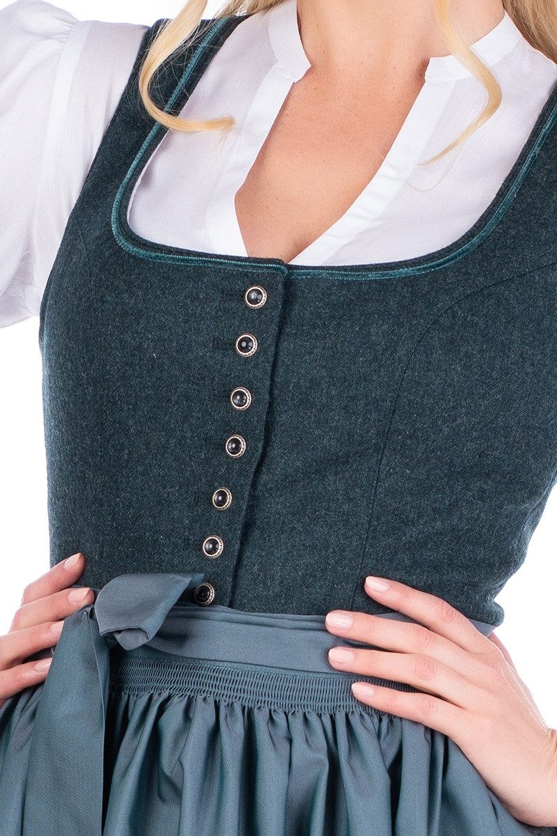 Hammerschmid Dirndl Winterdirndl Midi 2tlg. - KOFLERSEE II - petrol