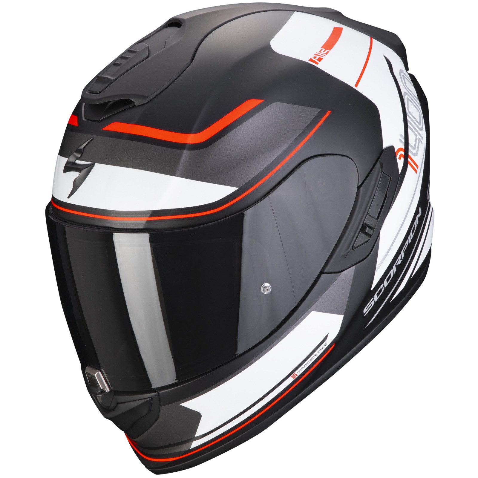 Motorradhelm Scorpion Exo-1400 Air Vittoria Matt-Schwarz / Weiss
