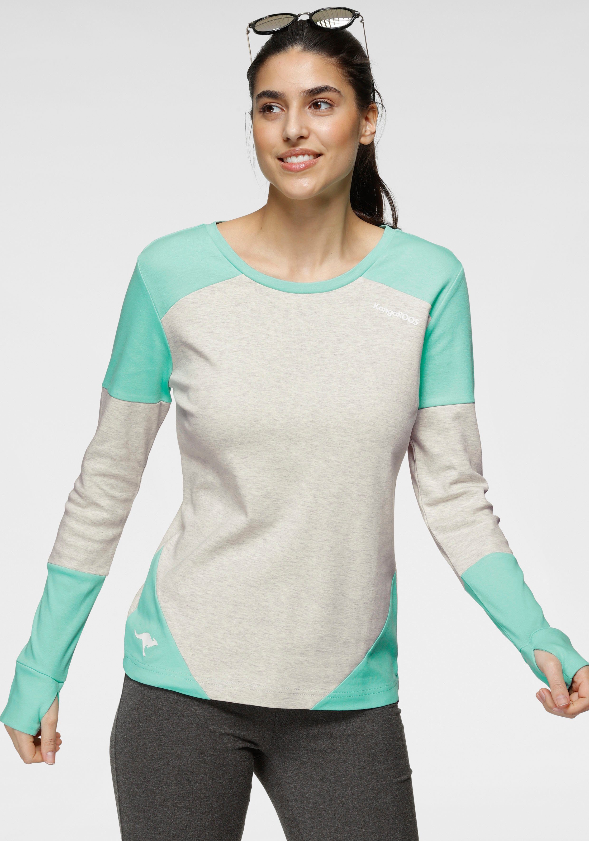 KangaROOS Sweatshirt im modischen Color-Blocking | OTTO