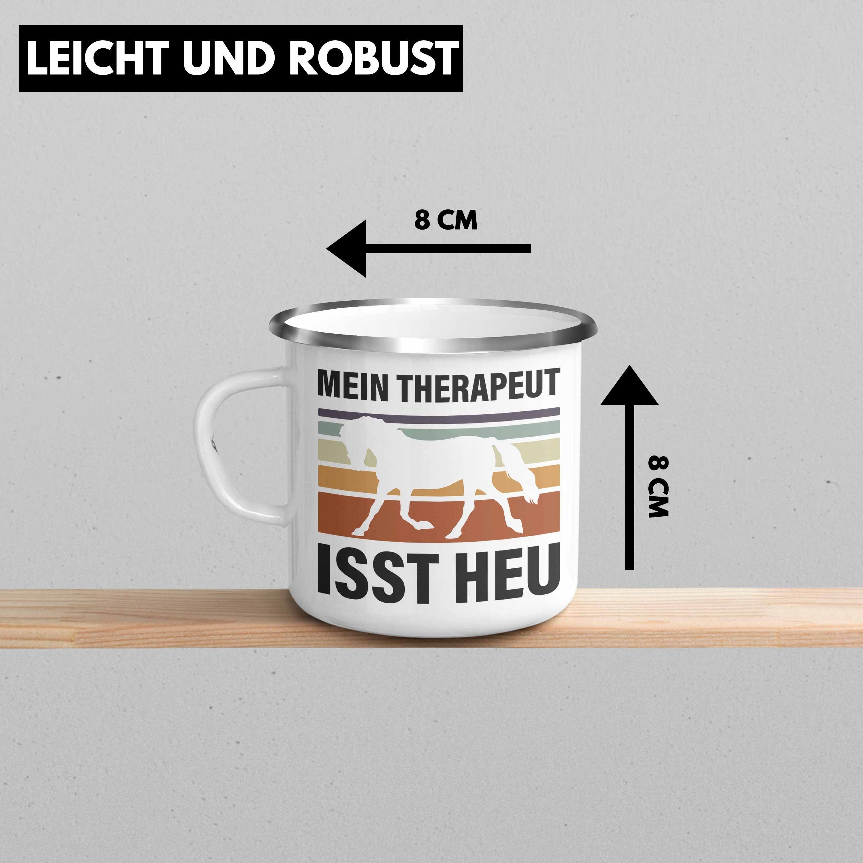 - Heu Geschenke Trendation Tasse Mein Reiterin Isst Mädchen Trendation Pferde Pferdeliebhaber Silber Lustig Emaille Geschenk Thermotasse Pferde Therapeut