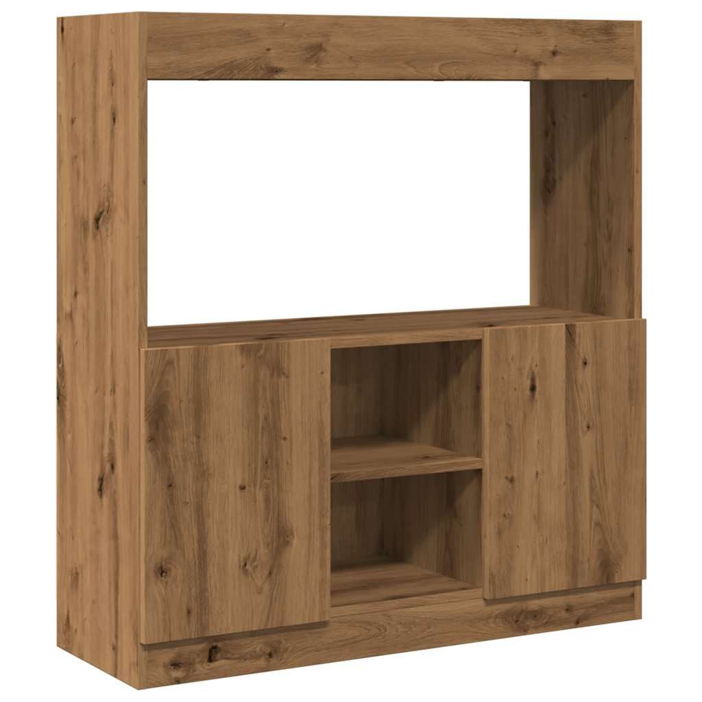 vidaXL Bücherregal Highboard Artisan-Eiche 92x33x100 cm günstig online kaufen