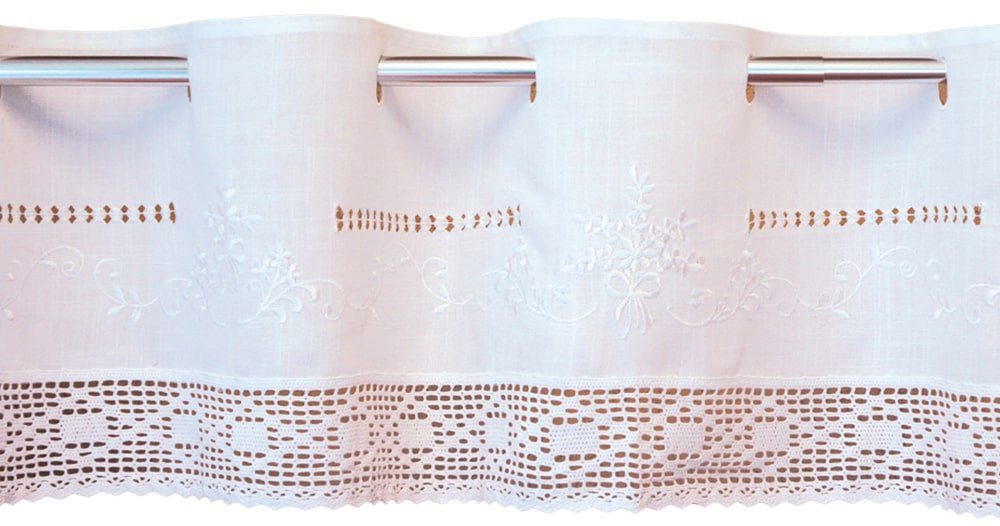 matches21 HOME & HOBBY Scheibengardine Scheiben-Gardinen Landhaus-Stil weiß günstig online kaufen