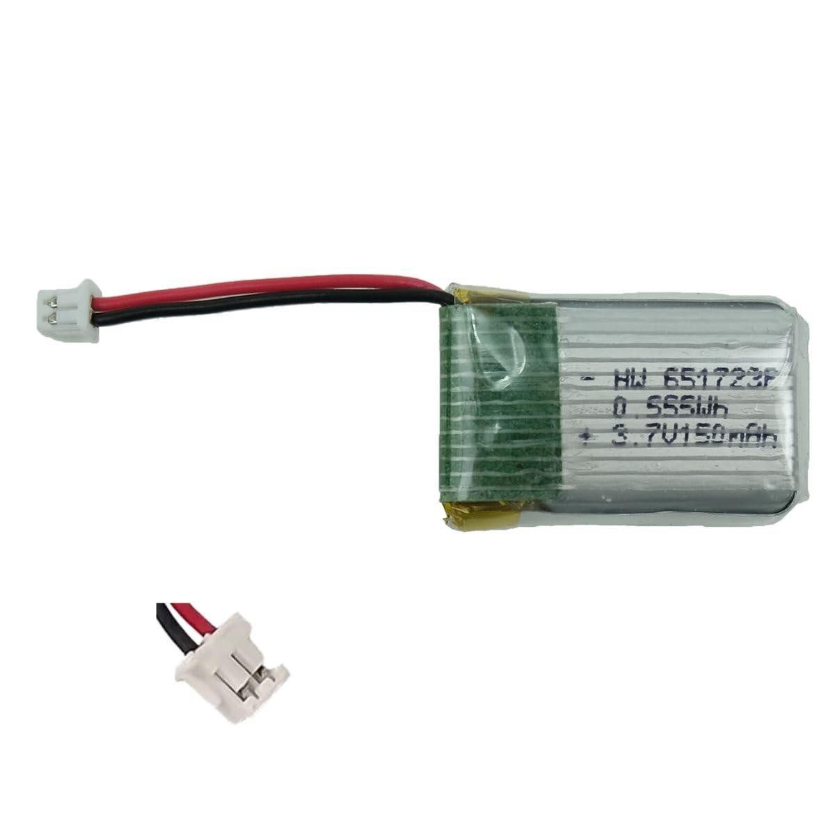 efaso 651723 Akku 3,7V 150mAh Li-Po PH1.25 2-PIN Stecker für U839 Syma S109G Akku
