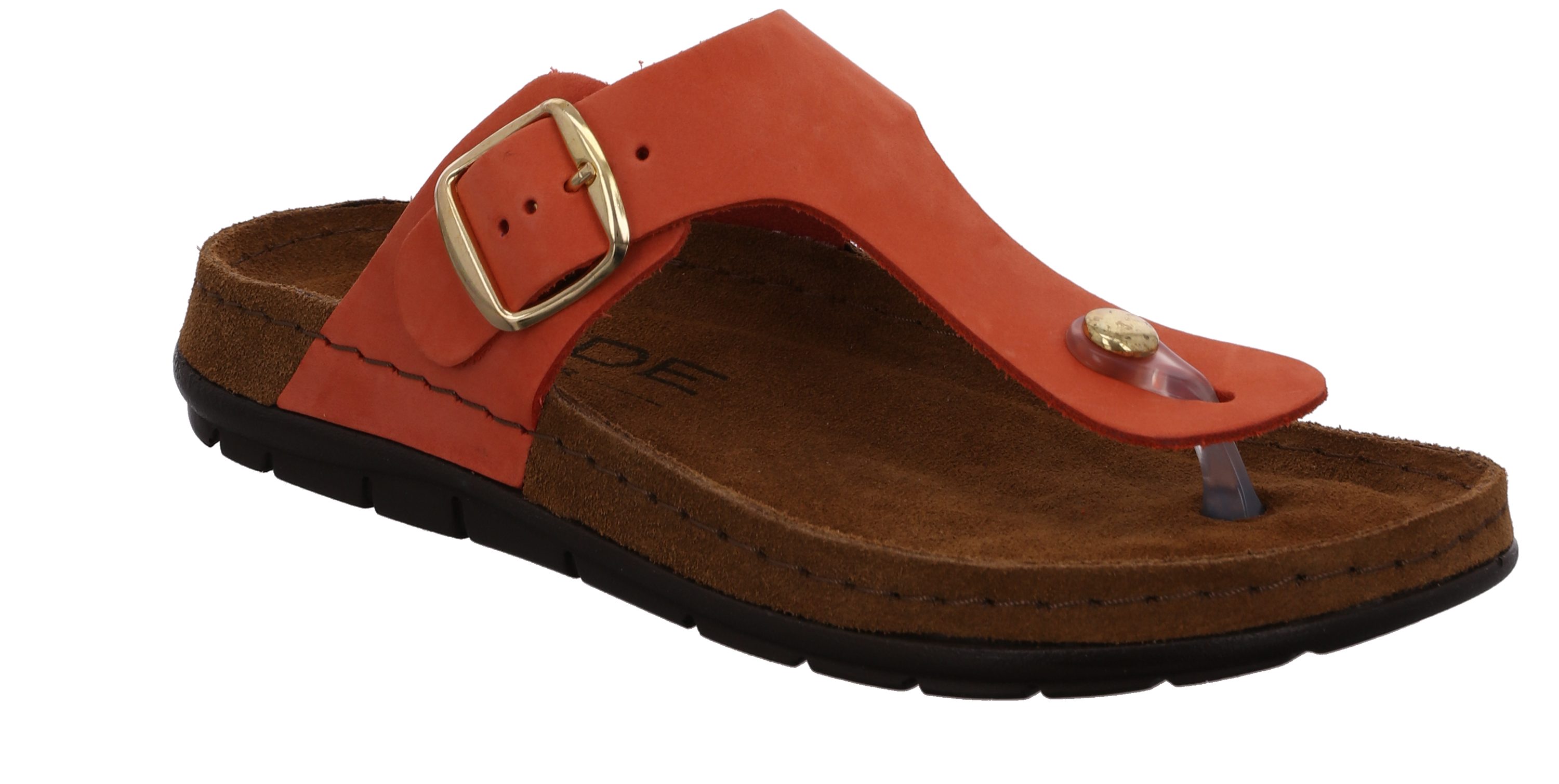 Damen Zehentrenner Bio-Pantolette Rodigo Leder Zehentrenner