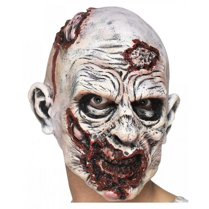 Horror-Shop Zombie-Kostüm Evil Zombie Maske aus Schaumlatex