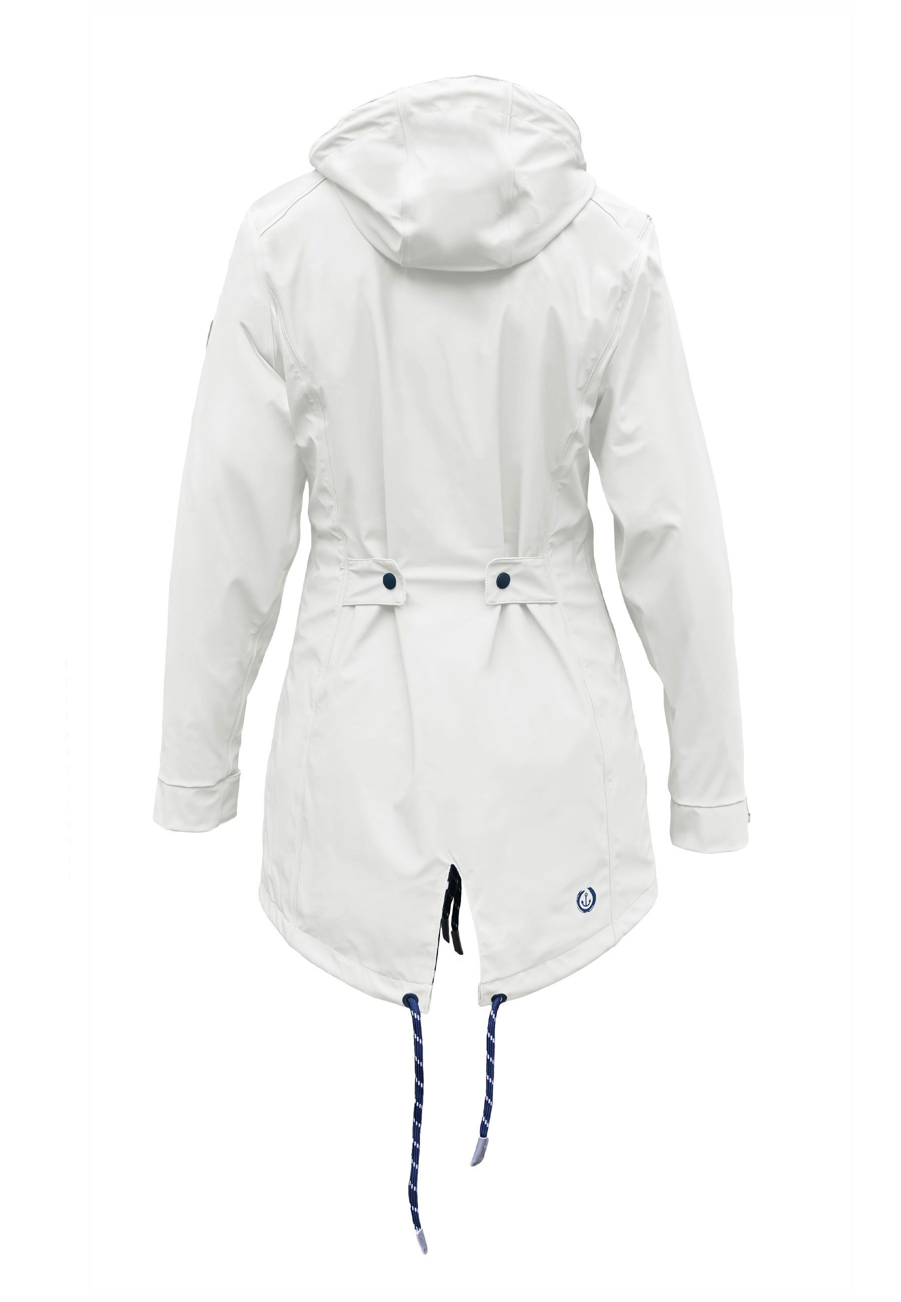 MADSea Regenjacke wasserdichter Regenmantel Details mit maritimen