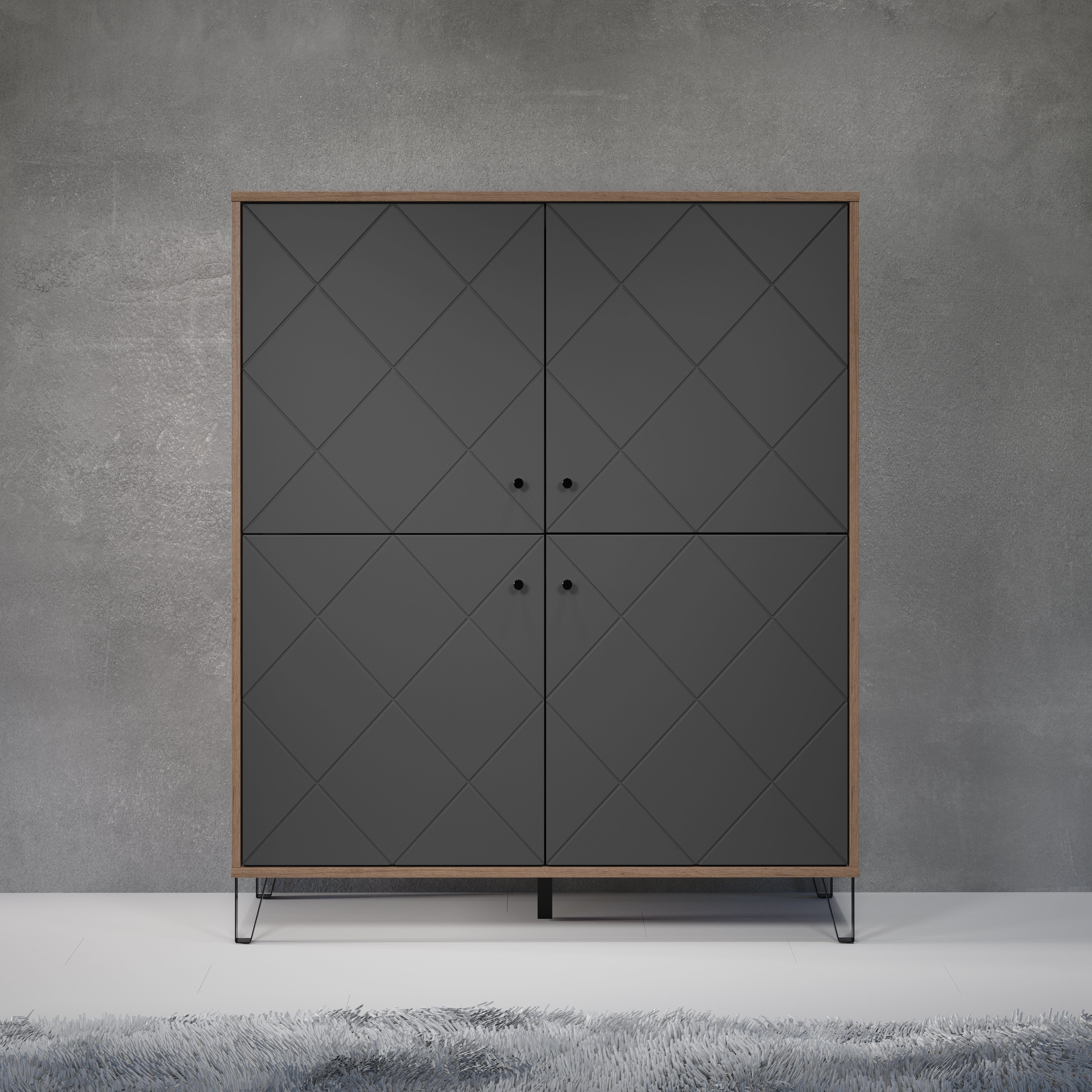 Places of Style Highboard Molveno (1 günstig online kaufen