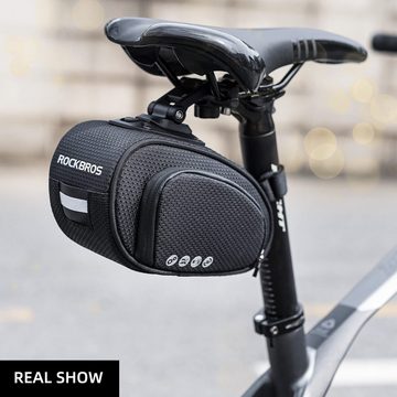 ROCKBROS Fahrradtasche Satteltasche für Fahrrad, Tasche für MTB (1-tlg), mit Schnellverschluss, Rennrad Faltrad ca. 1L