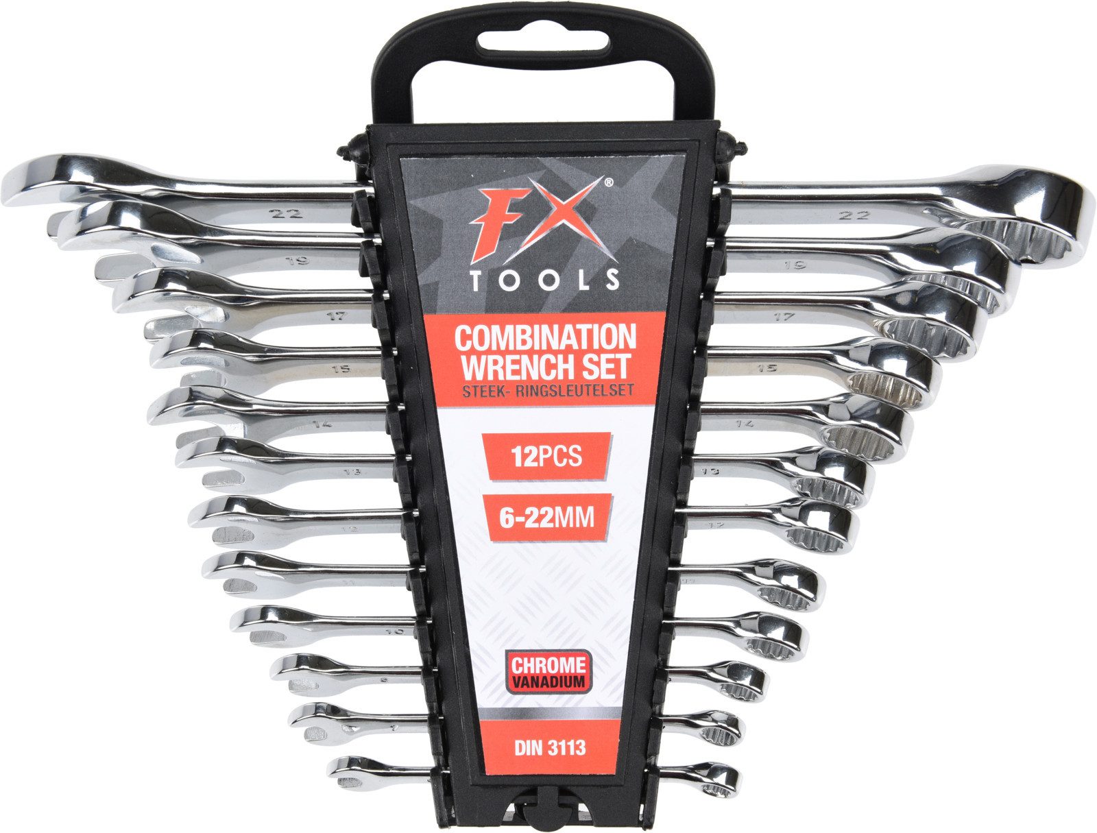 Koopman Maulschlüssel Schraubenschlüssel Set 12 Teile Silber Stahl Werkzeug (Set, 12 St., Packung), 12 tlg, Heimwerker, Schraubschlüssel, Stahlschlüssel, div. Größen von Koopman