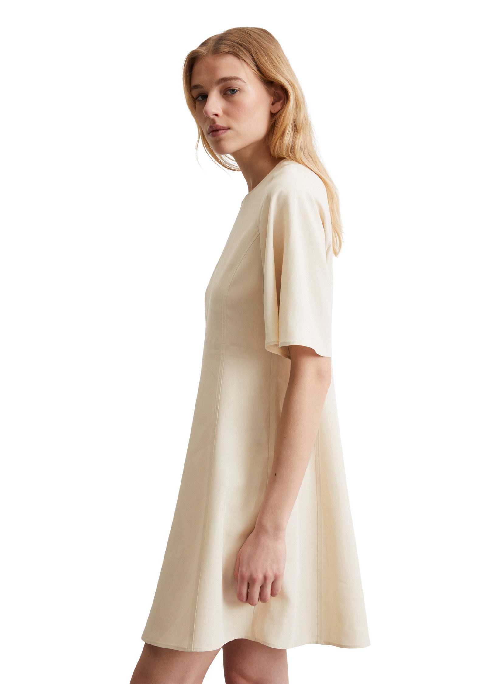 Marc O'Polo Midikleid aus TENCEL™ Lyocell-Leinen-Mix