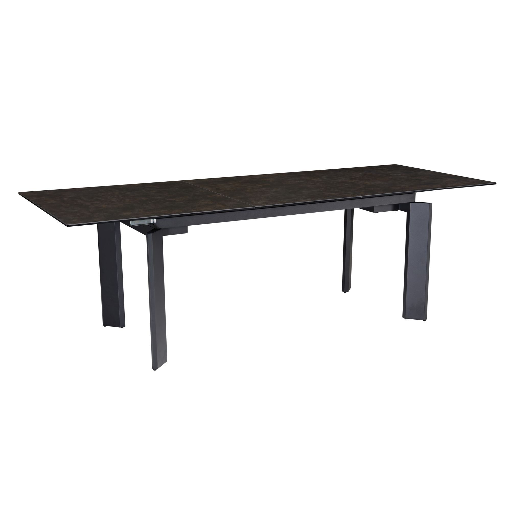 Esstisch WL7.152 Esszimmertisch 180 cm Keramik Schwarz Ausziehbar Modern Groß
