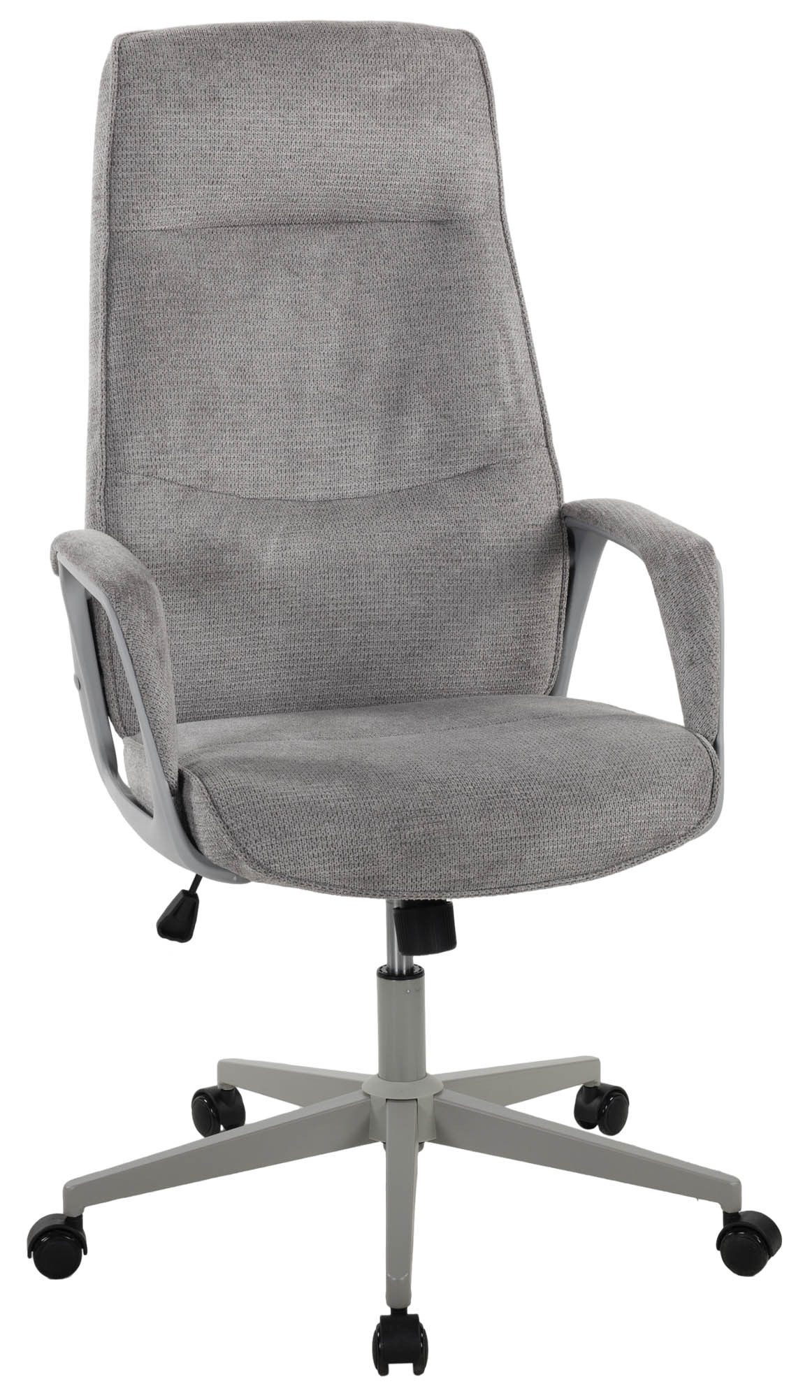 Duo Collection Chefsessel Marinus, ergonomisch, Wippmechanik, grau, Webstoff - 64x111x64cm (BxHxT)