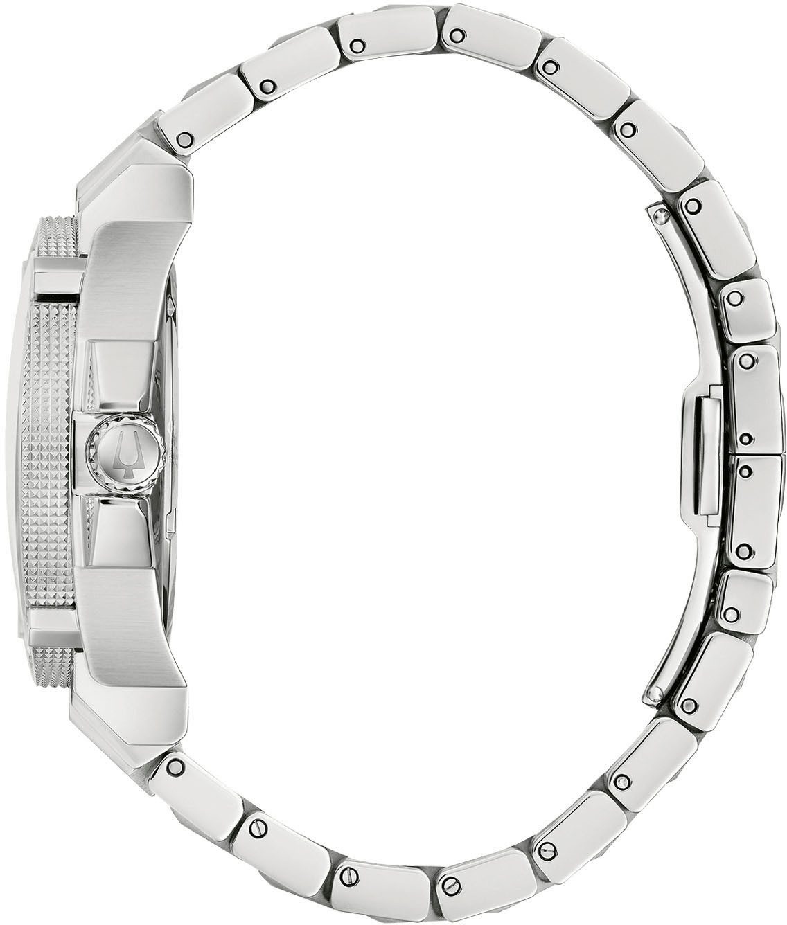 Bulova Quarzuhr 96B417, Armbanduhr, Herrenuhr, Edelstahlarmband, Saphirglas, Datum