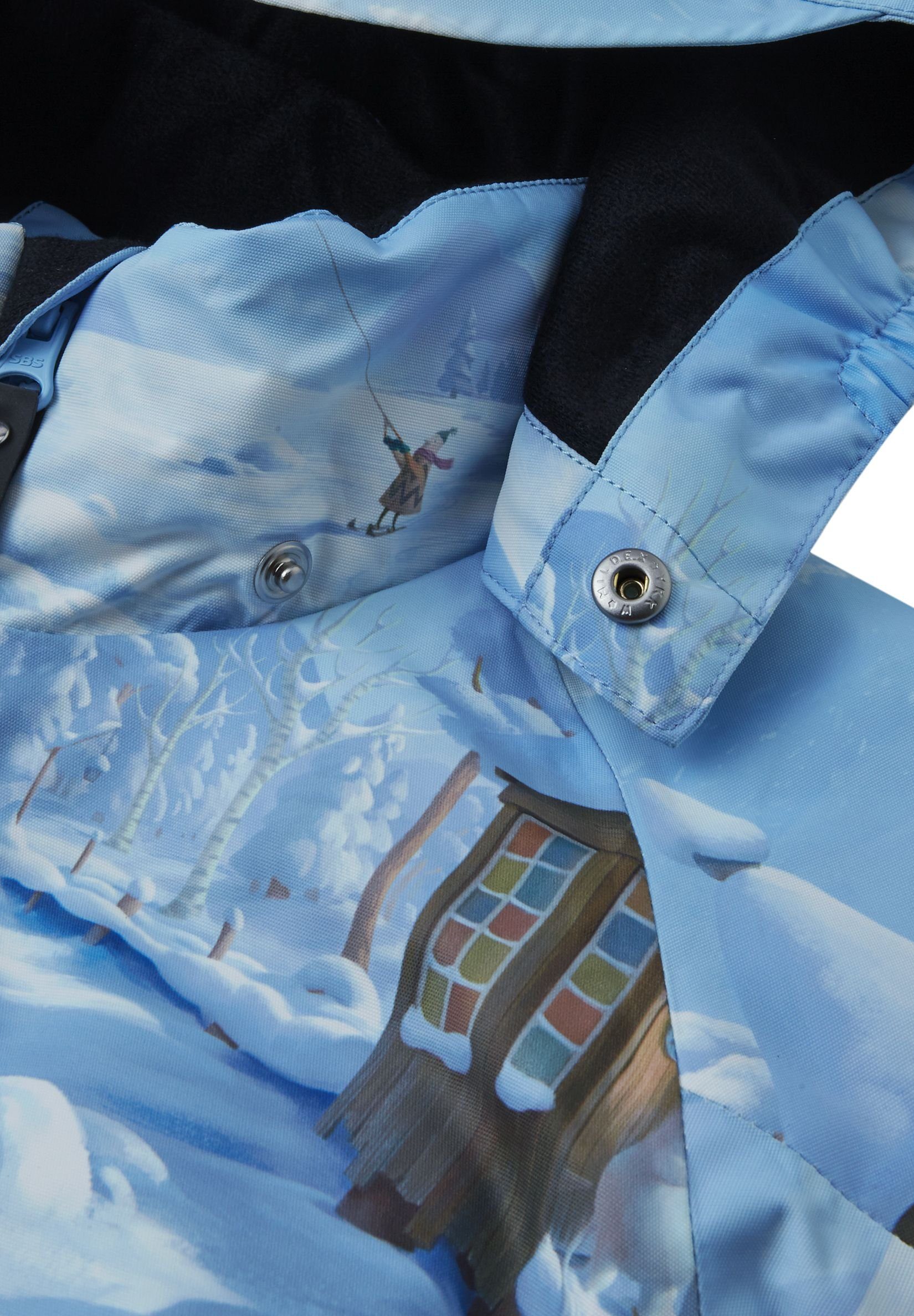 Lyster Frozen reima Isolierter Moomin Blue Hosenboden Schneeoverall