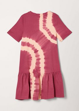 s.Oliver Minikleid Kleid mit Batikprint Volants