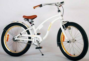 Volare Kinderfahrrad Kinderfahrrad Miracle Cruiser für Mädchen 20 Zoll Kinderrad in Weiß