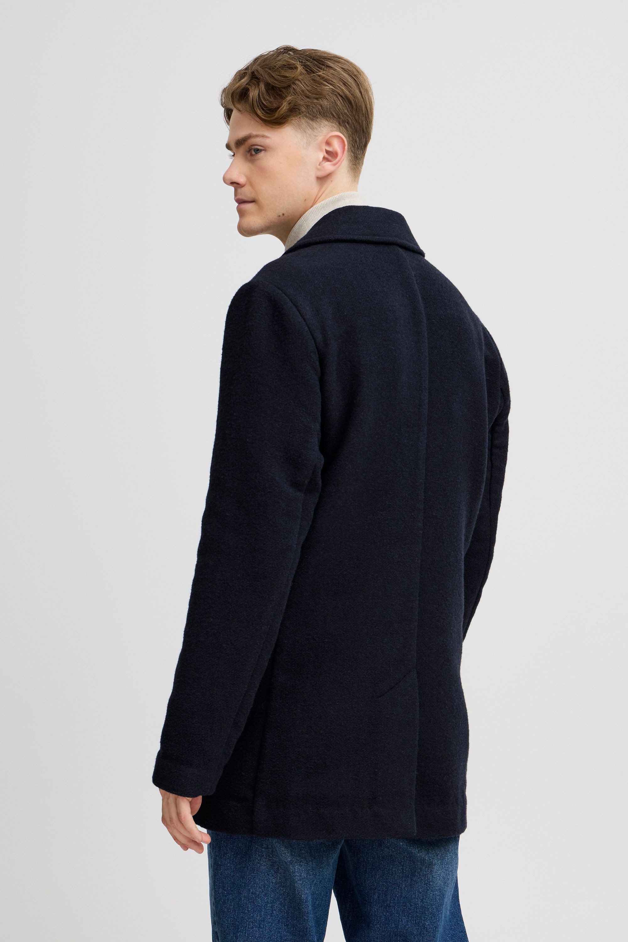 Casual Friday Wollmantel CFVilmer Eleganter Kurzer Wollmantel