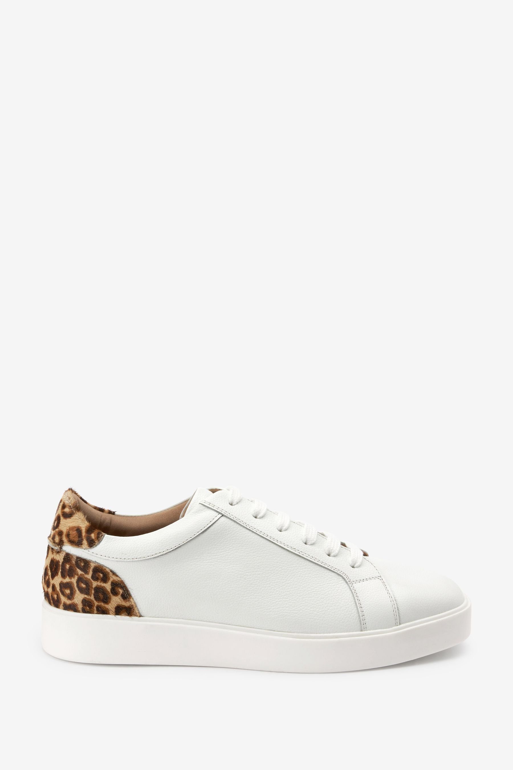 Next Signature Ledersneaker mit Schnürung Sneaker (1-tlg) White with Animal