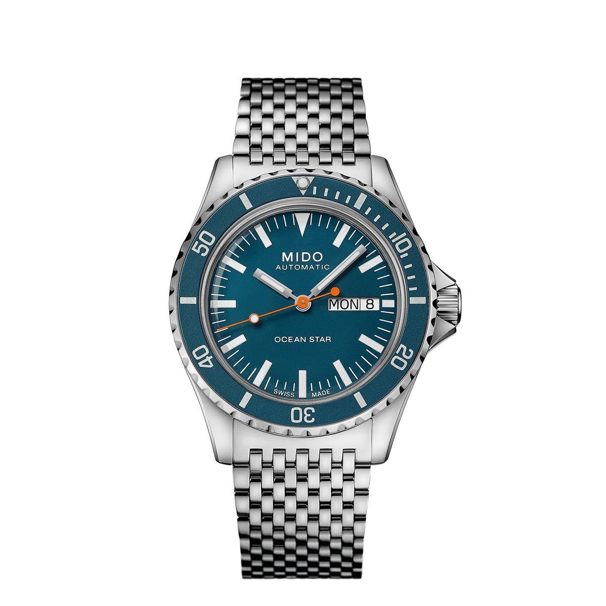 Taucheruhr Mido Herren Uhr M0268301104100 Ocean Star Tribute Edelstahl