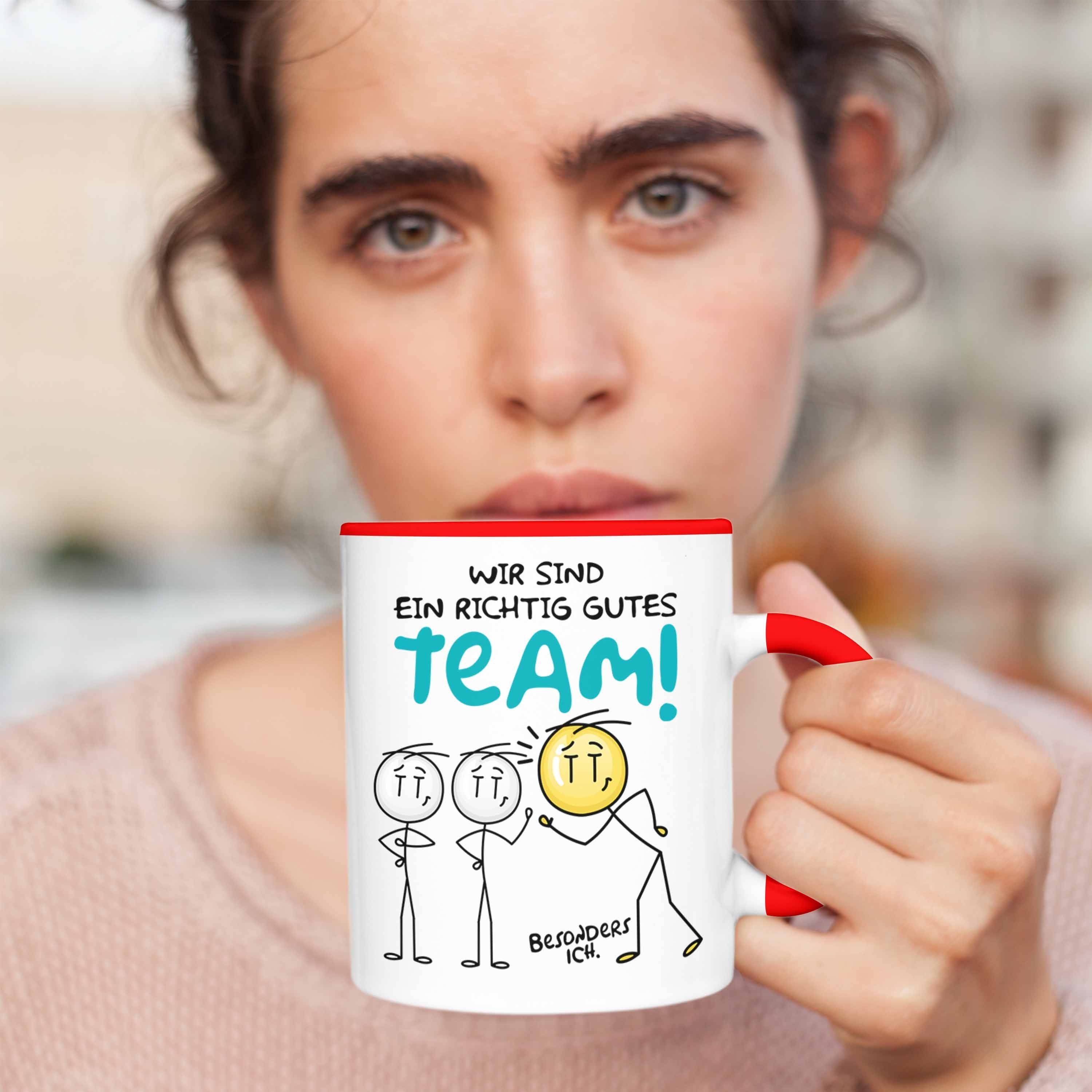 Tasse Bestes Rot Tasse Dan Geschenk Dankeschön Kaffeetasse Trendation Geschenkidee Team für