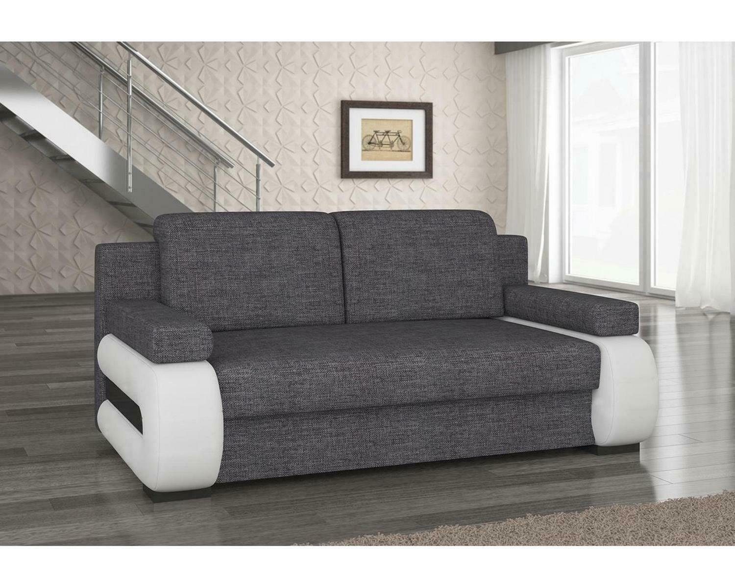 JVmoebel Sofa Sofa Dreisitzer Textil Grauer Europe Moderner 3-Sitzer Polster in Stil Made Brandneu