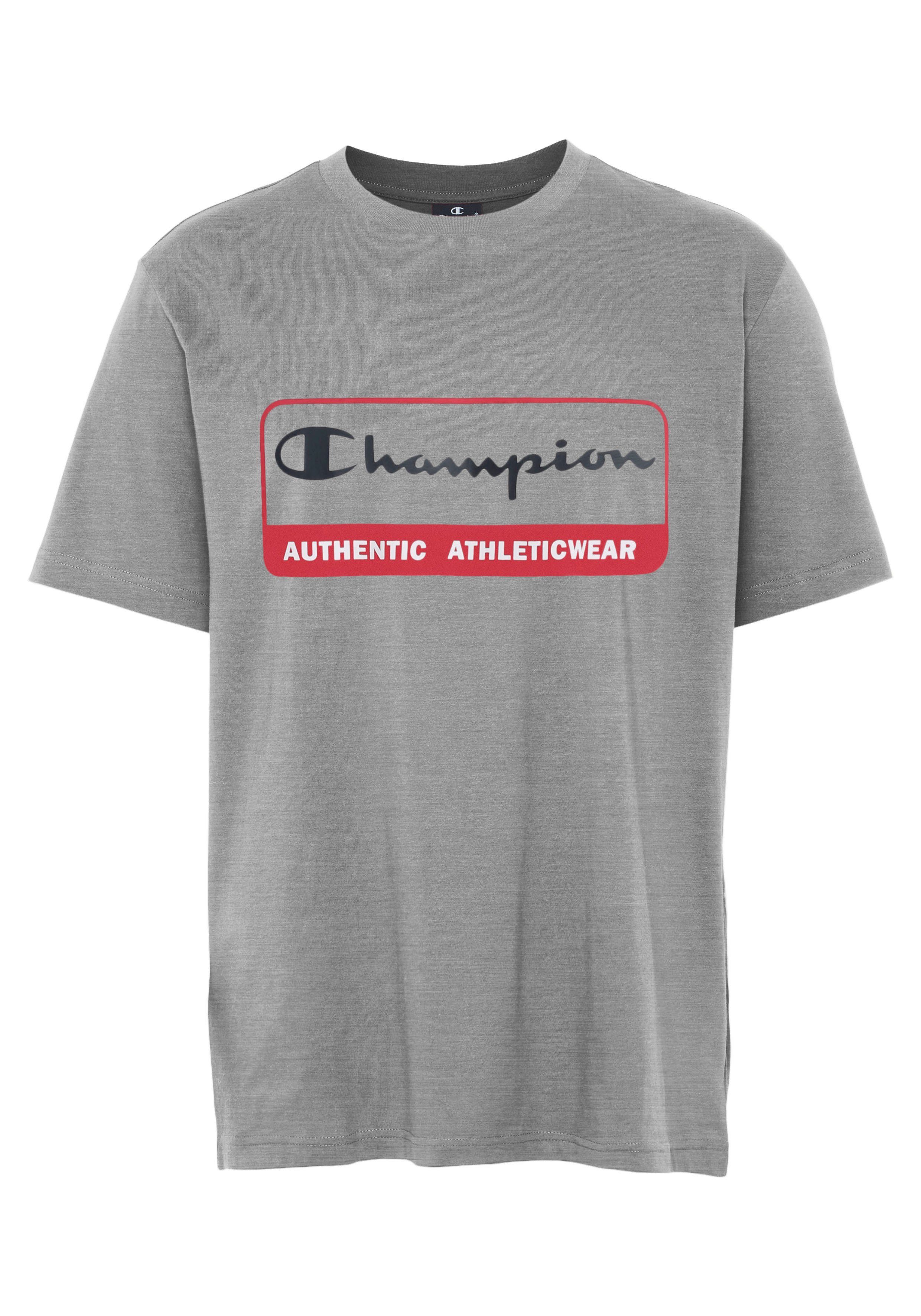 Graphic T-Shirt grau Crewneck T-Shirt Shop Champion