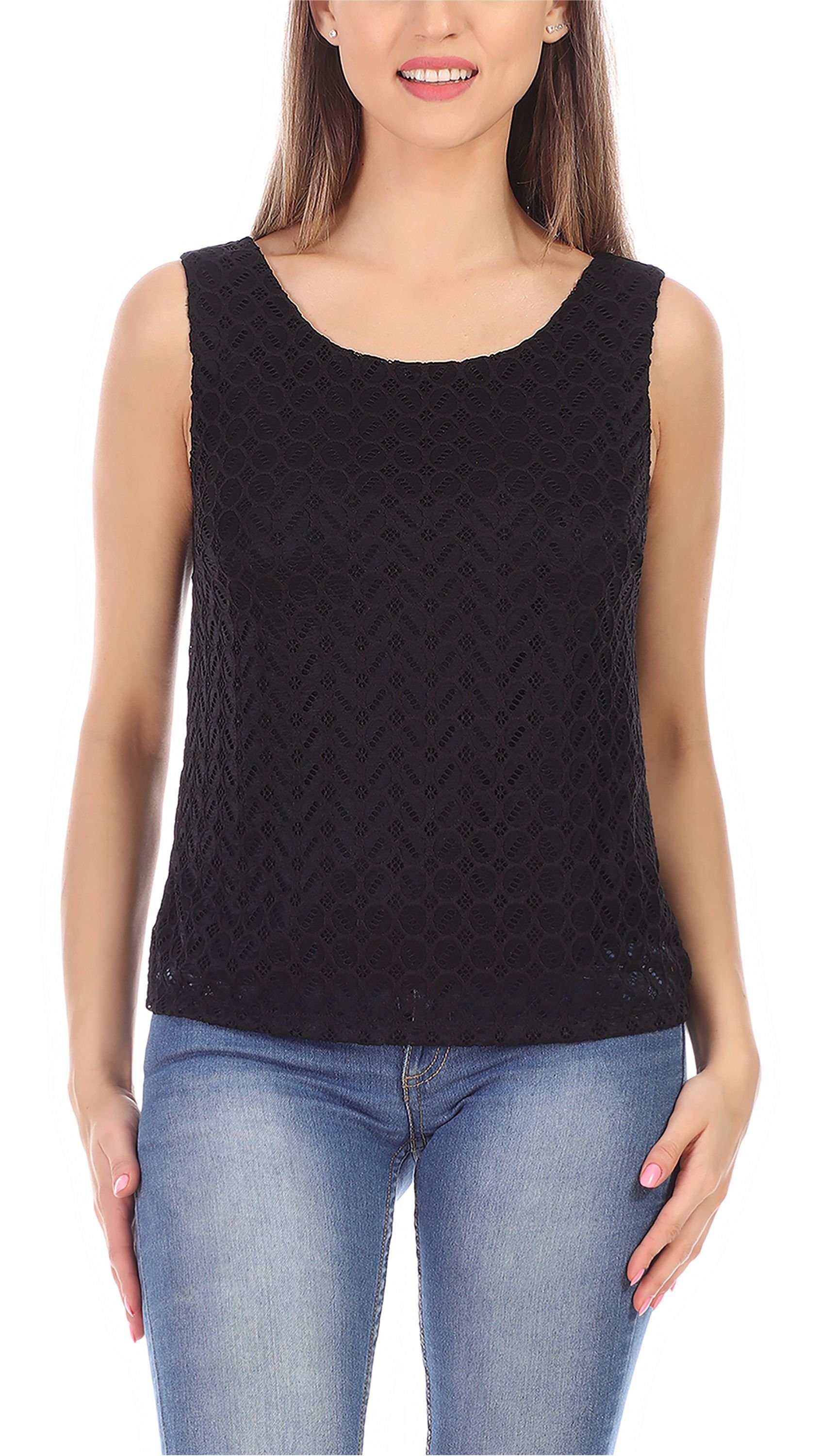 Bellivalini T-Shirt Damen Shirt Ärmellos elegant günstig online kaufen