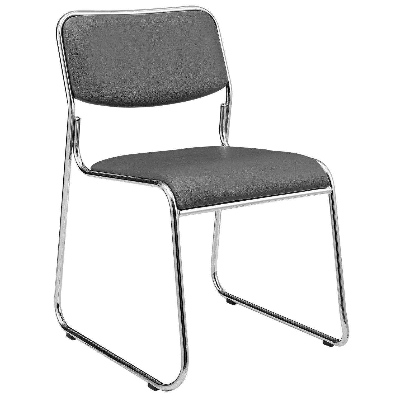 pro.tec Stapelstuhl, »Office« 4er Set stapelbar ergonomisch Kunstlederbezug günstig online kaufen