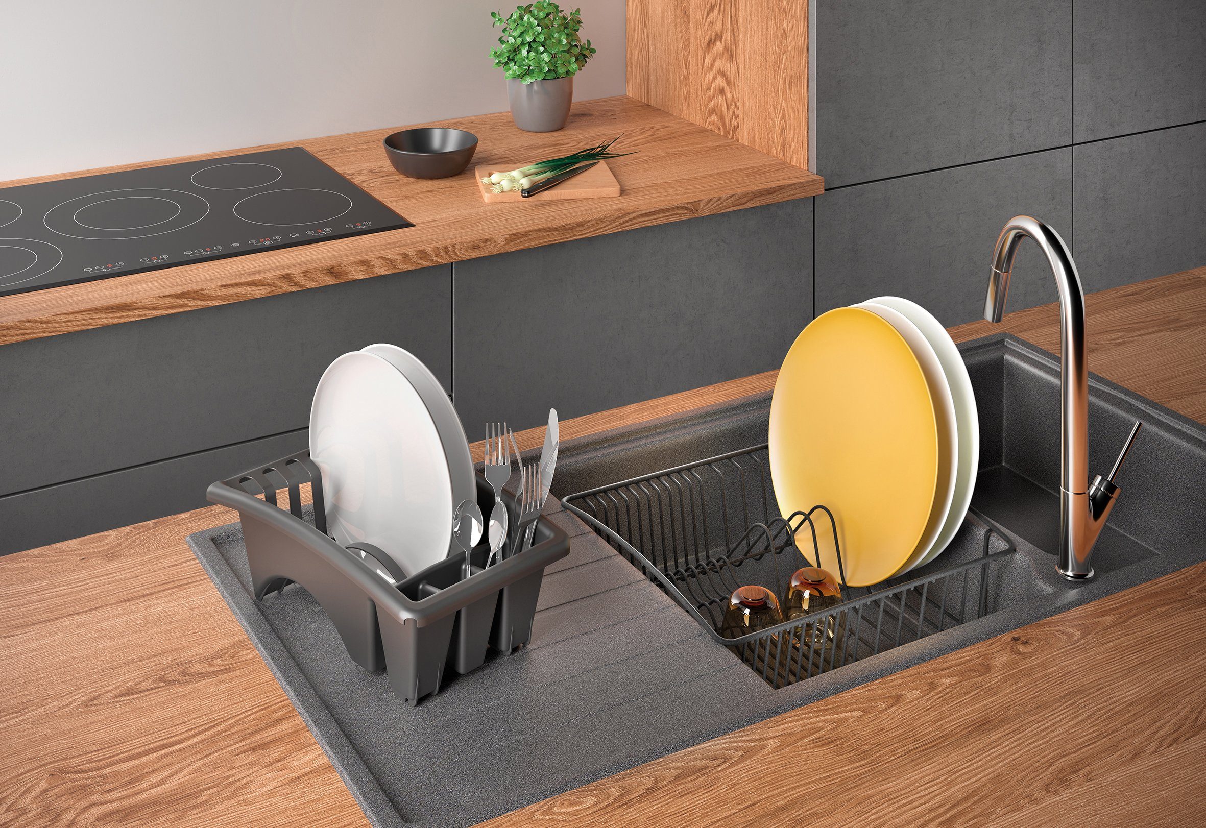 Metaltex Geschirrständer Aquatex Plus Spülkorb, TouchTherm®-Beschichtung – Bild 4 von 5