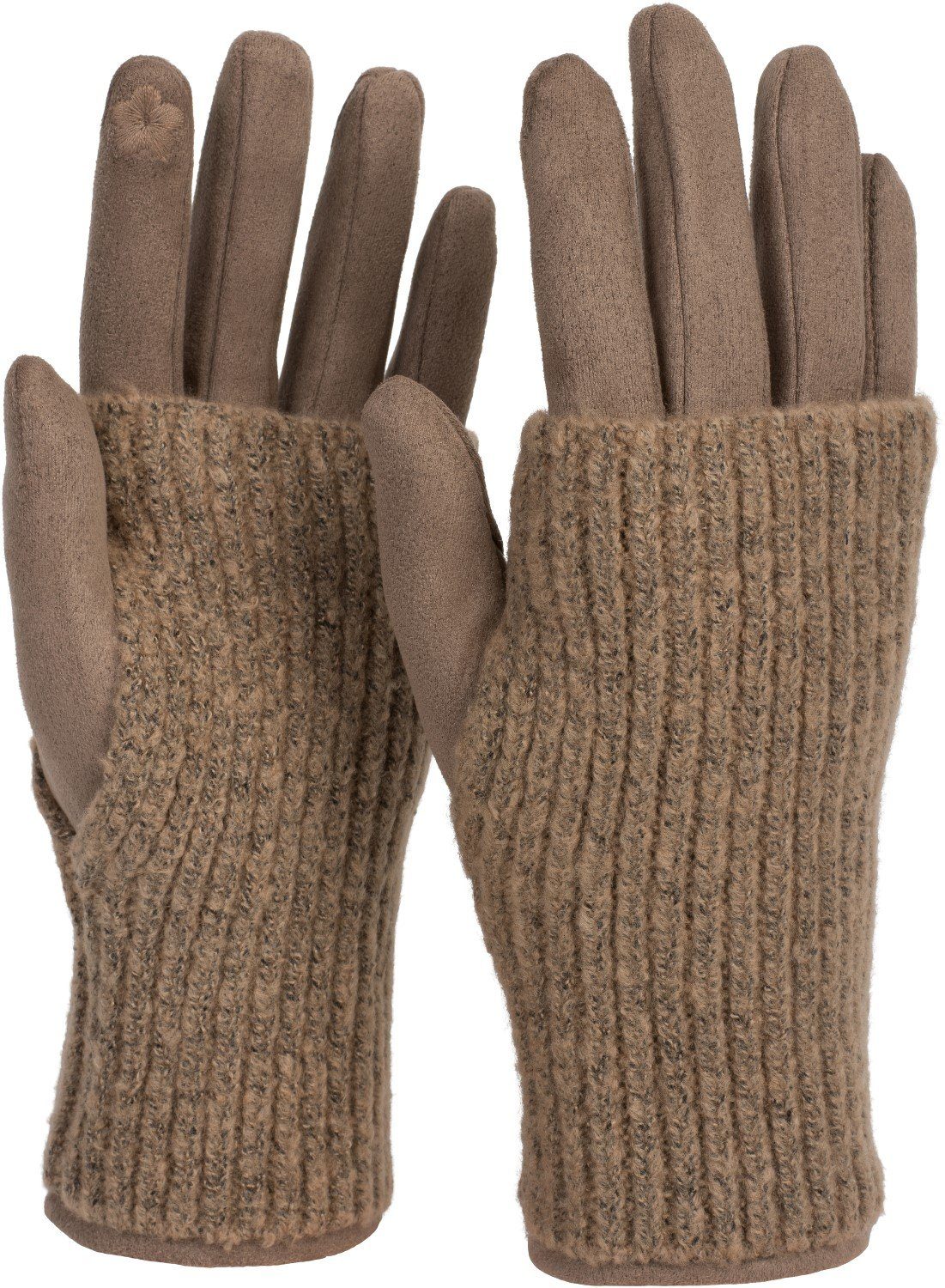 styleBREAKER Strickhandschuhe Touchscreen Stoff Handschuhe mit günstig online kaufen