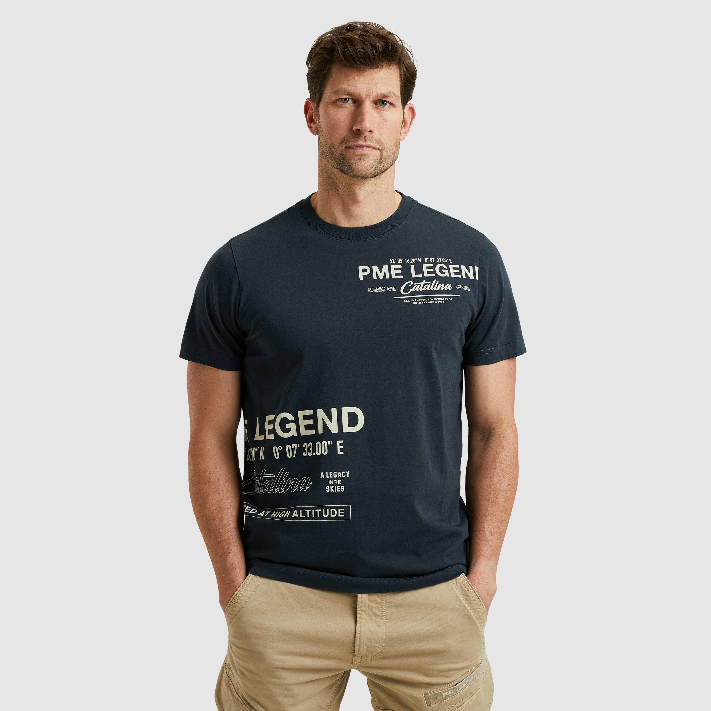 PME LEGEND T-Shirt mit All-Over Print günstig online kaufen