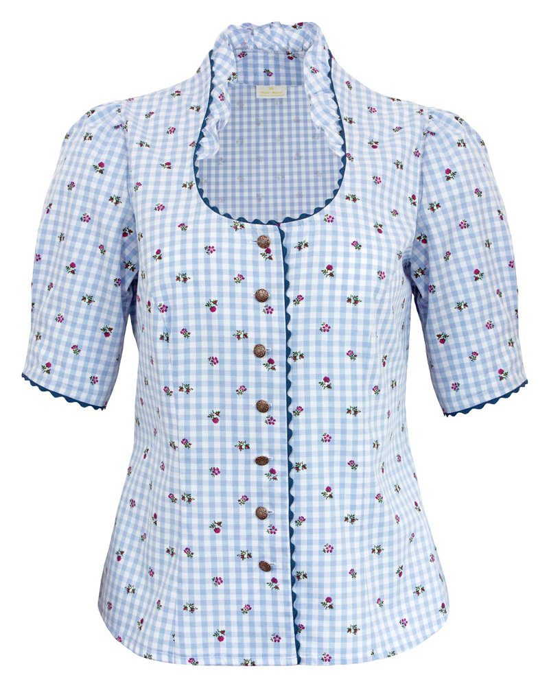 Trachtenland Trachtenbluse Pierre Marcel Damen Blümchen Trachtenbluse Amelie