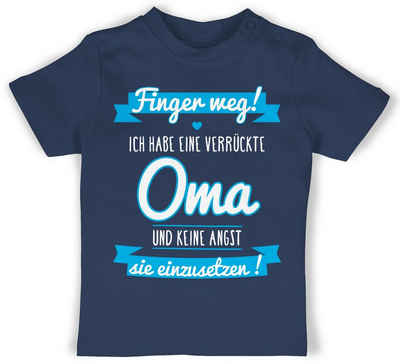 Shirtracer T-Shirt Ich habe eine verrückte Oma blau Sprüche Baby