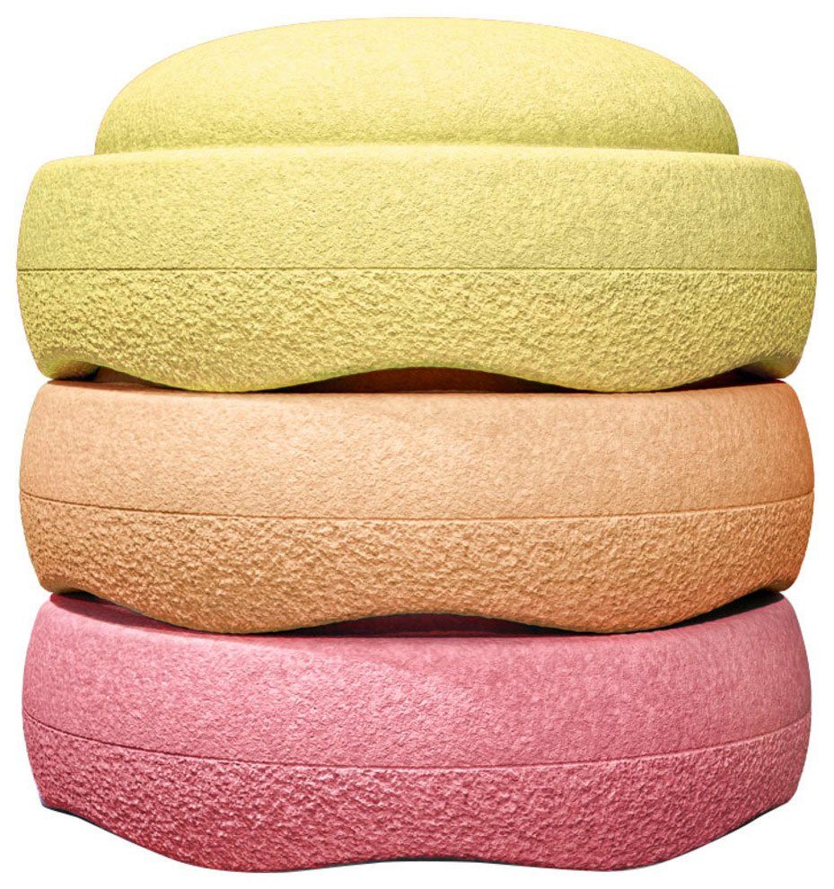 Stapelstein Balancetrainer Original warm pastel, 180 g leicht und bis zu 180 kg belastbar