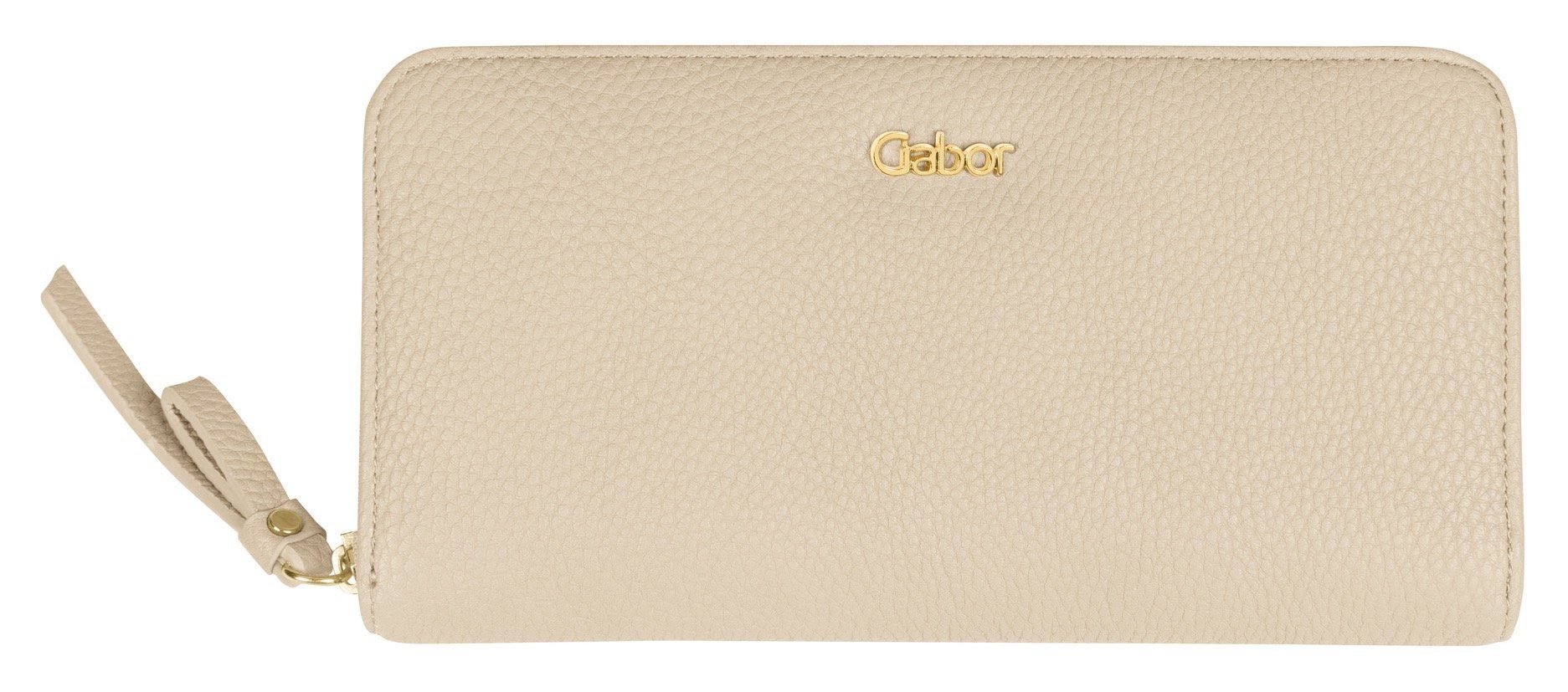 Gabor Geldbörse GELA Umhängeriemen wallet Long XL, mit beige zip abnehmbaren