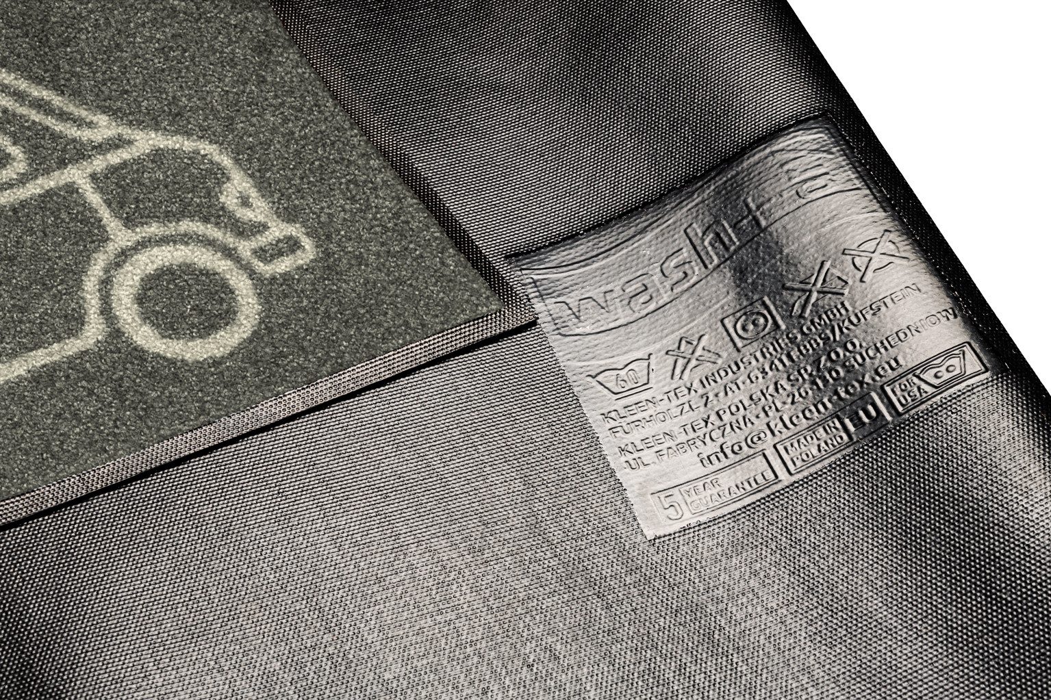 wash+dry by Kleen-Tex Fußmatte Keep it simple grey, rechteckig, Höhe: 7 mm – Bild 5 von 5
