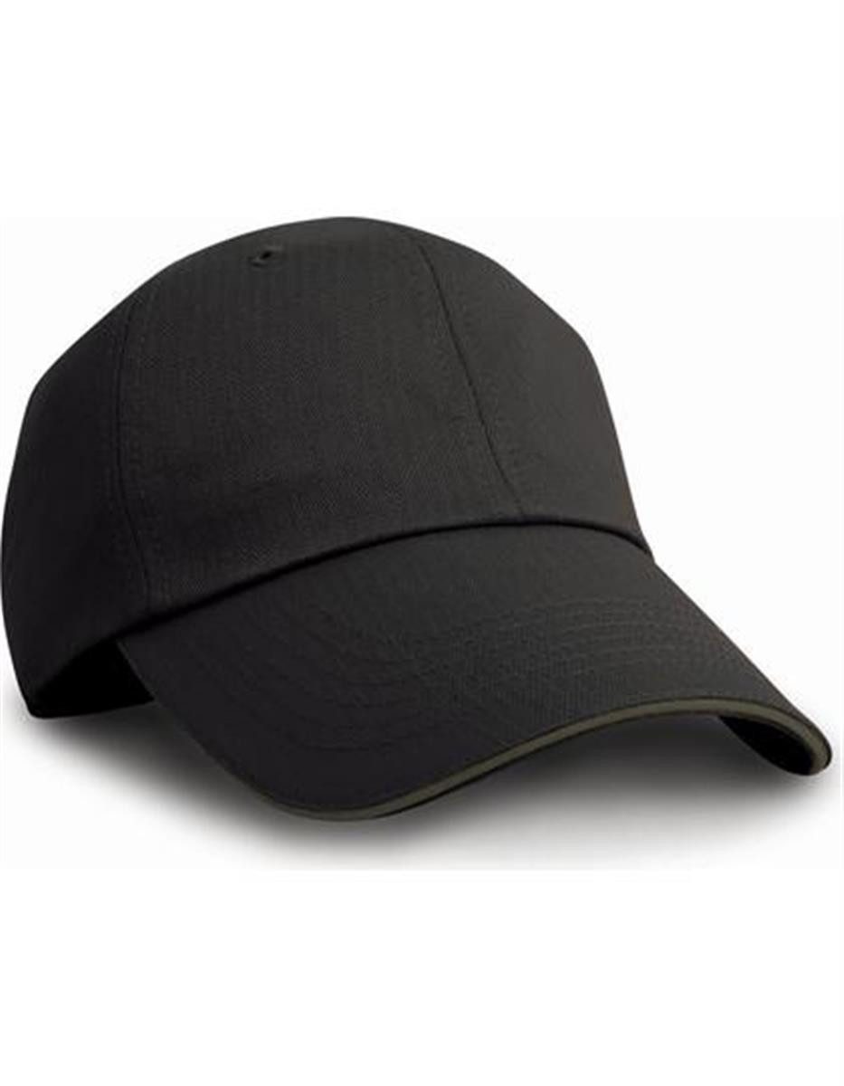 Result Headwear Baseball Cap Herringbone Cap with Sandwich Peak / Kappe / Mütze / Hut