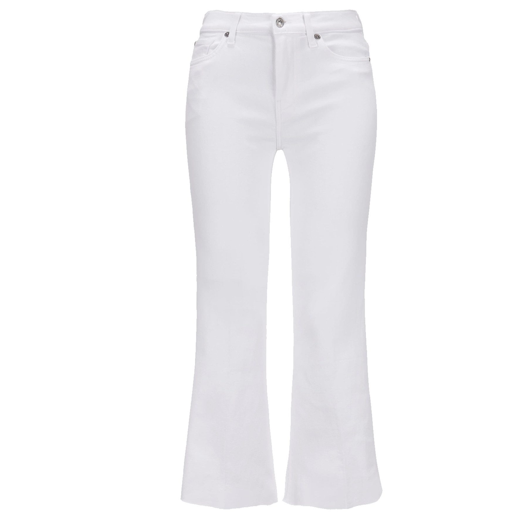 SEVEN FOR ALL MANKIND 5-Pocket-Jeans SEVEN FOR ALL MANKIND Jeans CROPPED DOJO SOLEIL Mid Waist - Weiß