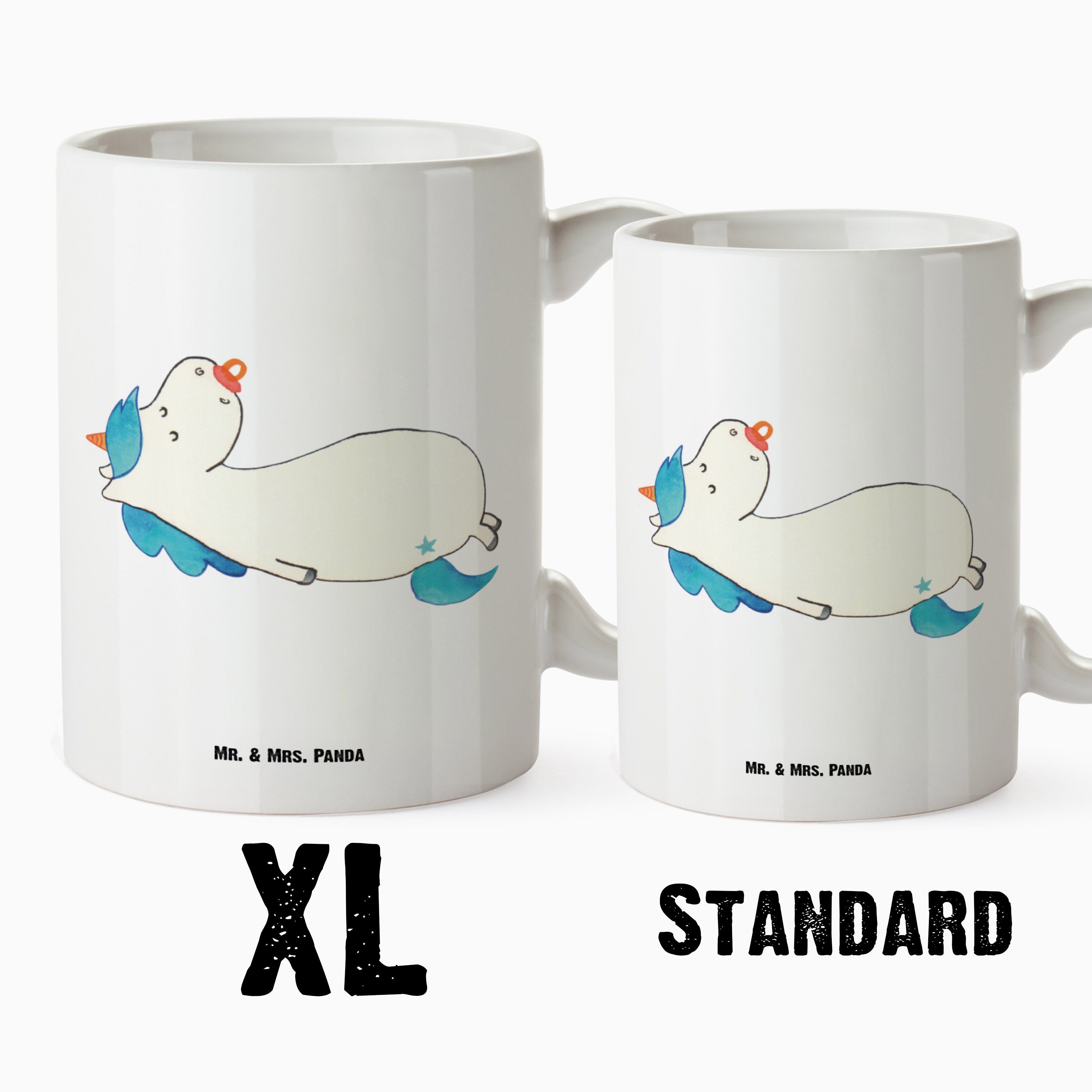 Keramik XL Mama, Tasse Tasse - Mr. Einhorn Mrs. Schnullie Geburtstag, Panda Weiß Kleinkind, & Geschenk, - Gro,