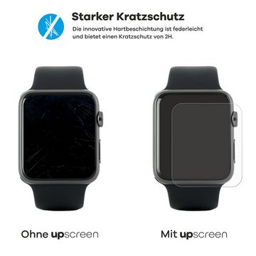 upscreen Schutzfolie für Micento California Smartwatch, Displayschutzfolie, Folie Premium klar antibakteriell